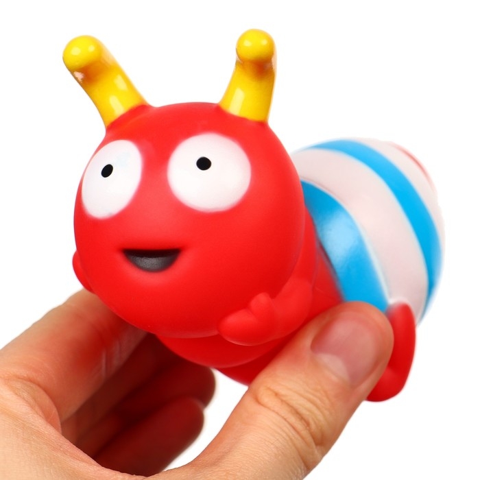 Набор резиновых игрушек для ванны &laquo;Букашечки&raquo;, с пищалкой, 6 шт, Крошка Я