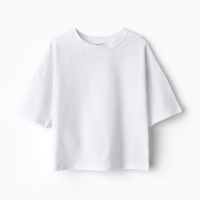 Футболка детская Basic line цвет белый, рост 140 см Футболка детская Basic line цвет белый, рост 140 см