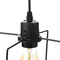 Светильник ЭкономСвет "Фламент" 1x40Вт E27 черный 16х16х26-78 см. Светильник ЭкономСвет "Фламент" 1x40Вт E27 черный 16х16х26-78 см.