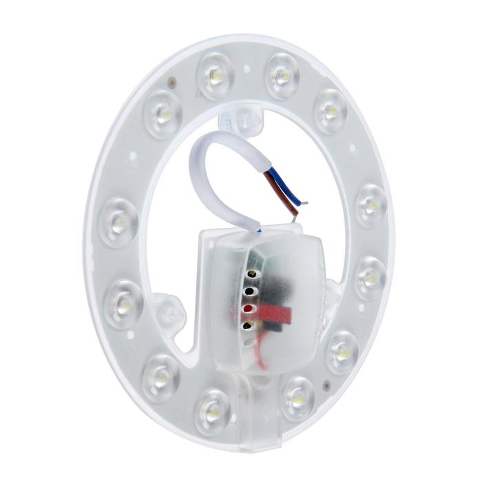 Модуль светодиодный с драйвером, 120 мм, 12 Вт, 960 Лм, 6500К, БЕЛЫЙ, 220 В Модуль светодиодный с драйвером, 120 мм, 12 Вт, 960 Лм, 6500К, БЕЛЫЙ, 220 В