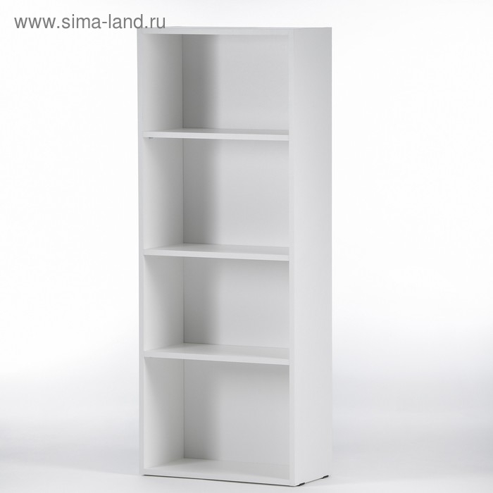 Стеллаж Лофт 1300 4 ниши, 1284х244х500, Белый Стеллаж Лофт 1300 4 ниши, 1284х244х500, Белый