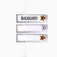 Стикеры 20 листов и мини ручка шариковая &laquo;За отвагу&raquo;