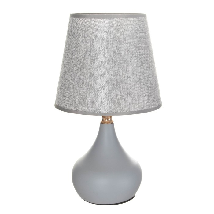 Лампа настольная "Гавана" 1xE27 40Вт серый 24х24х41 см RISALUX