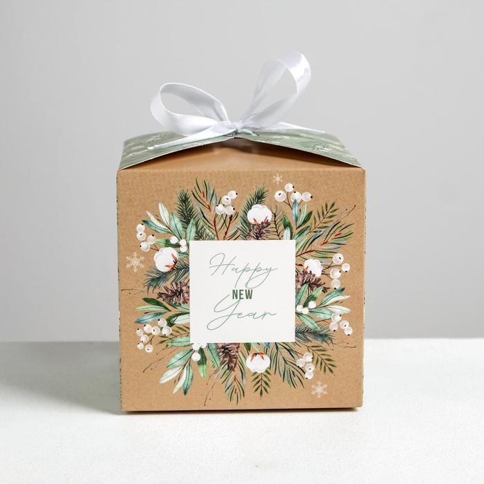 Коробка подарочная новогодняя складная &laquo;Волшебство&raquo;, 12 х 12 х 12 см, Новый год