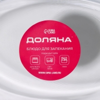 Форма для запекания из жаропрочного стекла с ручками Доляна &laquo;Лазанья&raquo;, 400 мл, 20&times;11,5&times;4 см