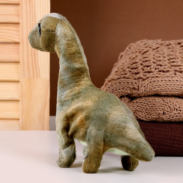 Мягкая музыкальная игрушка &laquo;Динозаврик&raquo;, 20 см, цвет тёмно-зелёный