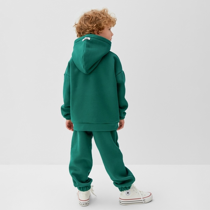 Костюм детский (толстовка, брюки) KAFTAN Basic line р.36 (134-140), зеленый