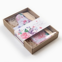 Кухонный набор «Улыбнись», варежка-прихватка 20х28 см, лопатка деревянная Кухонный набор «Улыбнись», варежка-прихватка 20х28 см, лопатка деревянная