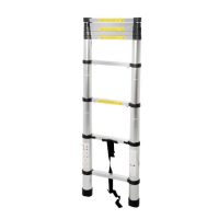 Лестница телескопическая ТУНДРА, алюминиевая, 9 ступеней, автомат, 2.6 м Лестница телескопическая ТУНДРА, алюминиевая, 9 ступеней, автомат, 2.6 м