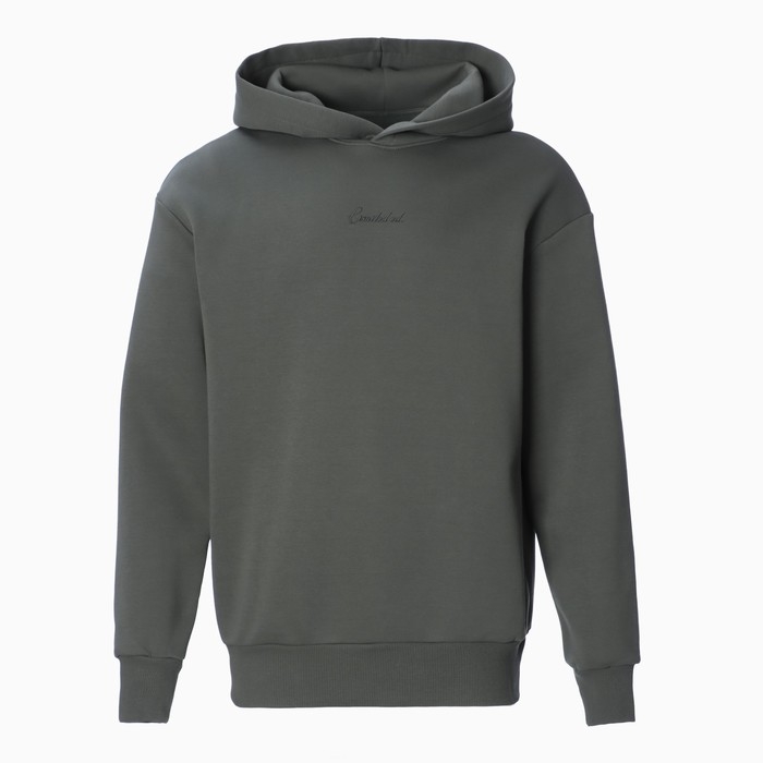 Толстовка мужская НАЧЁС, цвет хаки, размер 54