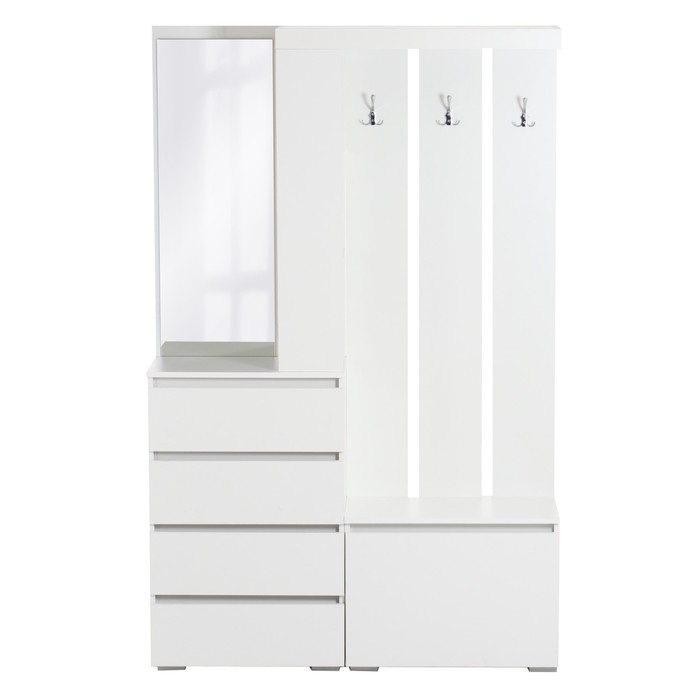 Прихожая Крона, 1260х350х1980, Белый/Белый