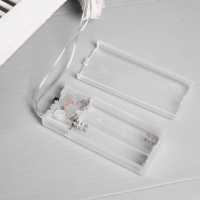 Фигура деревянная "Домик белый", 16х22х6 см, 3 LED, батарейки AAx2 (не в комплекте), свечение теплое белое