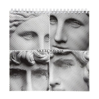 Скетчбук 190 х 190 мм, 60 листов на гребне "Архитектура", обложка мелованный картон, твёрдая подложка, блок 100 г/м² Скетчбук 190 х 190 мм, 60 листов на гребне "Архитектура", обложка мелованный картон, твёрдая подложка, блок 100 г/м²