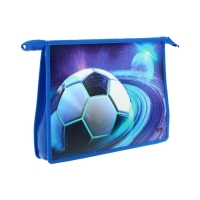 Папка для тетрадей А4, 325 х 230 х 55 мм, молния сверху, пластиковая, ПМ-А4-29 Calligrata "Мяч" Папка для тетрадей А4, 325 х 230 х 55 мм, молния сверху, пластиковая, ПМ-А4-29 Calligrata "Мяч"