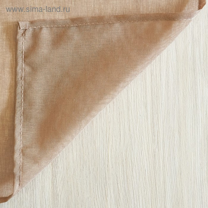 Штора-тюль Witerra Лен 200х275см, какао, пэ100% Штора-тюль Witerra Лен 200х275см, какао, пэ100%