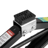 Домкрат ромбический ТУНДРА, с резиновой опорой, высота подъема 100 - 400 мм, 1.3 тонны