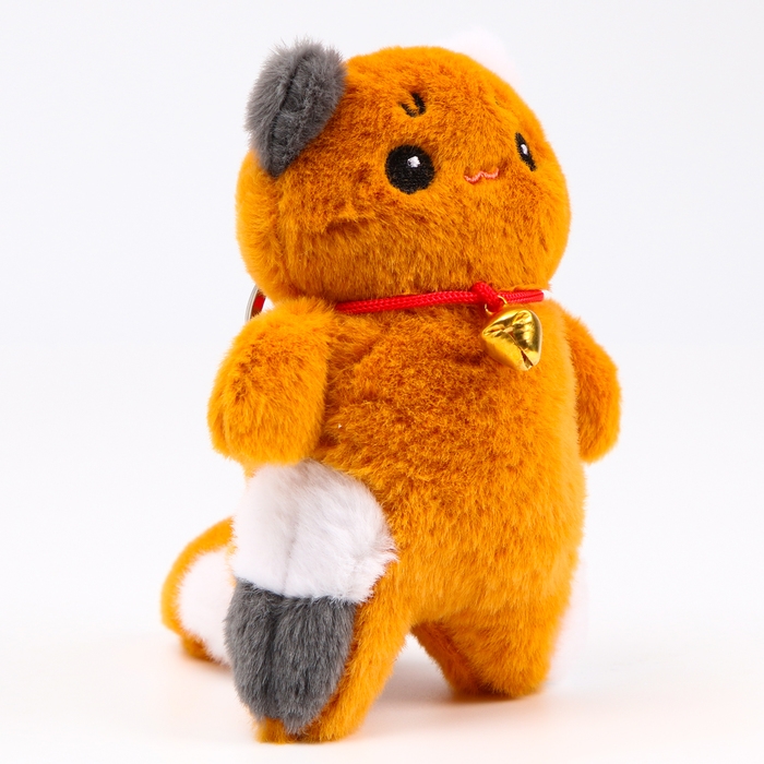 Мягкая игрушка «Котик» на брелоке, 14 см, цвет коричневый Мягкая игрушка «Котик» на брелоке, 14 см, цвет коричневый