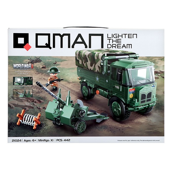 Конструктор Вторая мировая война &laquo;Артиллерийская батарея&raquo;, 442 детали