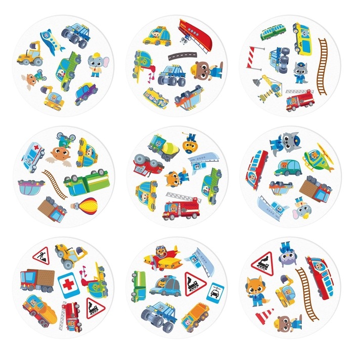 Настольная игра на реакцию и внимание &laquo;Дуббль. Транспорт&raquo;, 55 карт, 5+