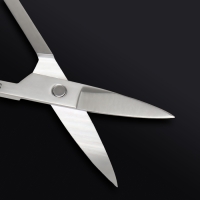 Ножницы маникюрные «Premium», загнутые, широкие, 9 см, на блистере, цвет серебристый Ножницы маникюрные «Premium», загнутые, широкие, 9 см, на блистере, цвет серебристый