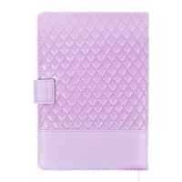 Ежедневник недатированный, A5, 136 листов, кожзам, deVENTE. Tailor, твердая обложка с поролоном, хлястик, перфорация, ляссе, блок 70%, сиреневый
