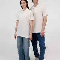 Рубашка поло унисекс Pulse, молочно-белая, размер S