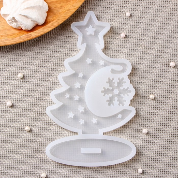 Силиконовая форма &laquo;3D Ёлка&raquo;, 16&times;9,4 см, цвет прозрачный