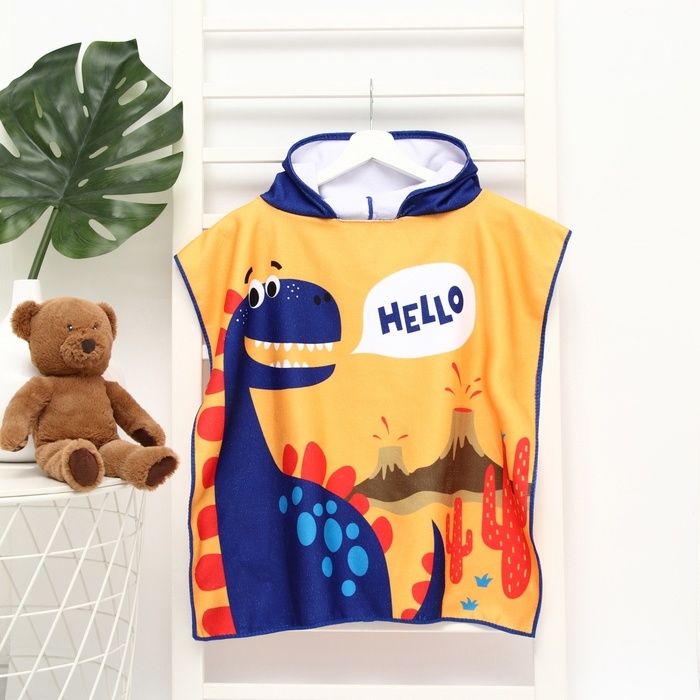 Полотенце-пончо детское LoveLife Hello 60х120 см, 100% пэ, 230 г/м2 Полотенце-пончо детское LoveLife Hello 60х120 см, 100% пэ, 230 г/м2