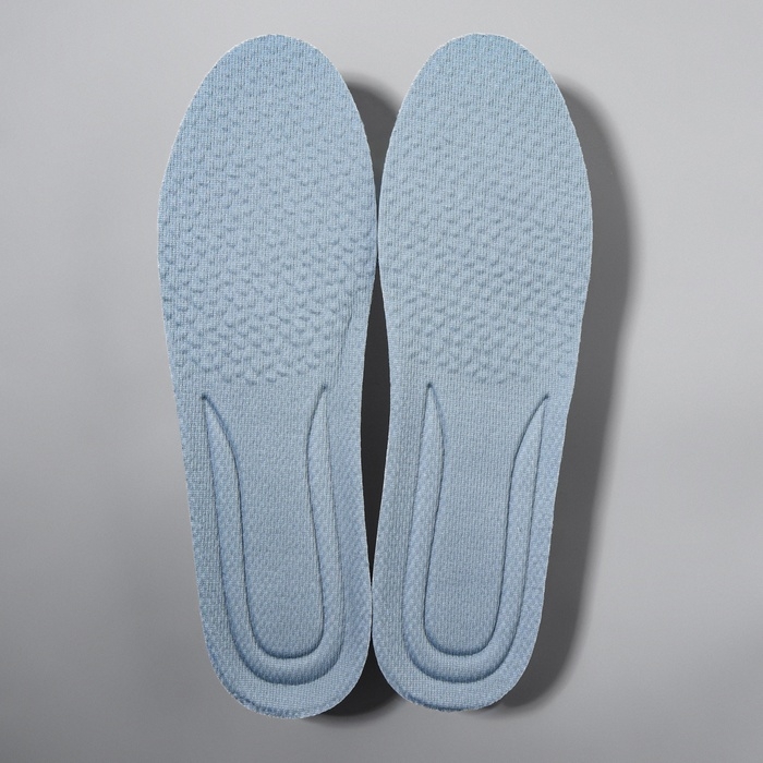 Стельки для обуви, амортизирующие, р-р RU до 44 (р-р Пр-ля до 46), 28 см, пара, цвет серый Стельки для обуви, амортизирующие, р-р RU до 44 (р-р Пр-ля до 46), 28 см, пара, цвет серый