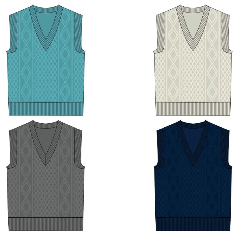 Жилет оверсайз на заказ Tricksy Terra Grand, акрил, размер S/M