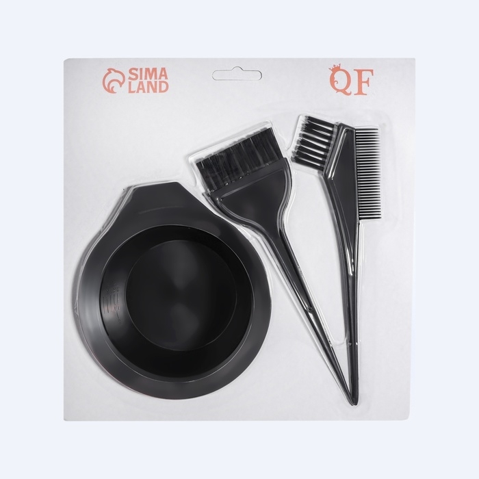 Набор для окрашивания, 3 предмета, цвет чёрный