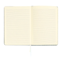 Ежедневник недатированный A5 136 листов кожзам deVENTE. Clair, твердая обложка с поролоном, перфорация, ляссе, блок 70, голубой