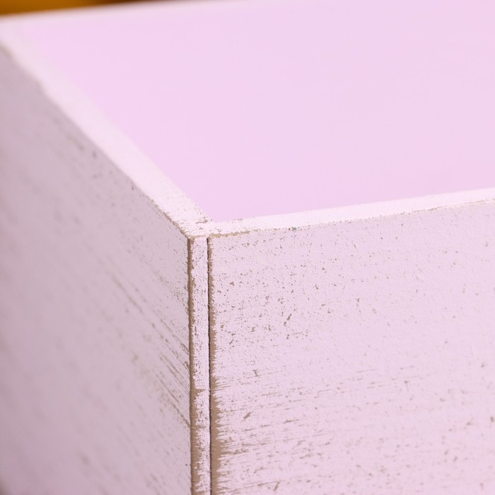 Кашпо деревянное Кашпо деревянное "Прованс" 23х12,5х9 см Сиреневый