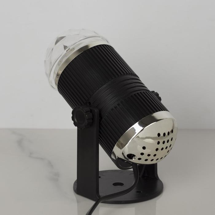 Световой прибор «Хрустальный шар» 9.5 см, свечение RGB, 12 В Световой прибор «Хрустальный шар» 9.5 см, свечение RGB, 12 В