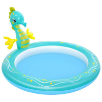 Бассейн надувной Seahorse, 188 x 160 x 86 см, с распылителем, 53114 Bestway Бассейн надувной Seahorse, 188 x 160 x 86 см, с распылителем, 53114 Bestway