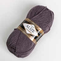 Пряжа "Lanagold" 51% акрил, 49% шерсть 240м/100гр (348 - тёмно-серый) Пряжа "Lanagold" 51% акрил, 49% шерсть 240м/100гр (348 - тёмно-серый)