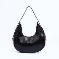 Сумка-багет на молнии, цвет чёрный