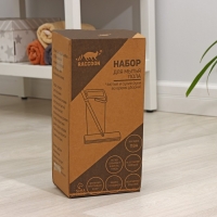 Швабра с отжимом и ведром Raccoon &laquo;Компакт&raquo;: ведро 17&times;12,5&times;34 см, 5,5 л, швабра с насадкой ПВА 28&times;4,5&times;121 см