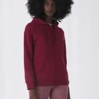 Толстовка на молнии с капюшоном женская Queen, красная, размер 3XL