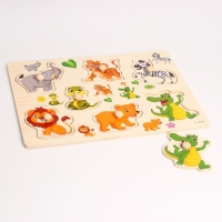 Рамка-вкладыш "Подбери картинку. В мире животных" Рамка-вкладыш "Подбери картинку. В мире животных"