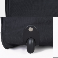 Сумка дорожная на колёсах, отдел на молнии, отдел для обуви, 3 наружных кармана, длинный ремень, цвет чёрный Сумка дорожная на колёсах, отдел на молнии, отдел для обуви, 3 наружных кармана, длинный ремень, цвет чёрный