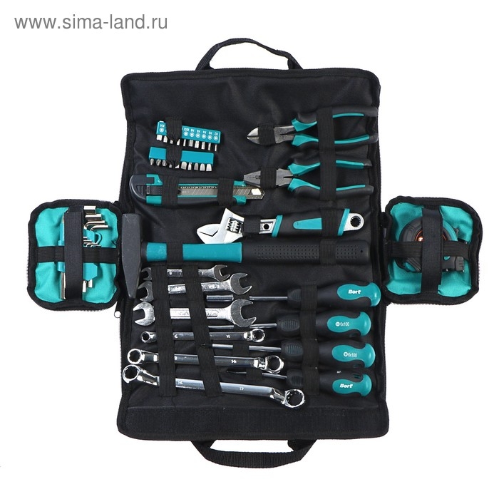 Набор ручного инструмента Bort BTK-45, 45 предметов, углеродистая сталь, сумка Набор ручного инструмента Bort BTK-45, 45 предметов, углеродистая сталь, сумка