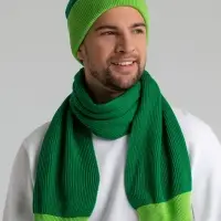 Шарф Snappy, зеленый с салатовым Шарф Snappy, зеленый с салатовым