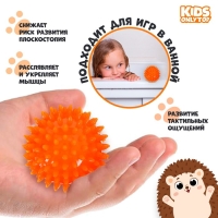 Набор массажных мячей ONLYTOP &laquo;Ёжики&raquo;: 2 шт., d=4,5, d=5,5 см, цвета МИКС