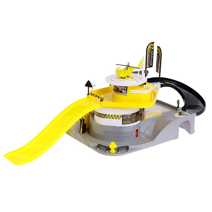 Игровой набор &laquo;Стройплощадка&raquo;, 2 уровня, вертолетная площадка