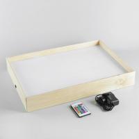 Планшет для рисования песком 35 × 50 см, фанера оргстекло с цветной подсветкой Планшет для рисования песком 35 × 50 см, фанера оргстекло с цветной подсветкой