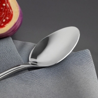 Ложка чайная из нержавеющей стали, длина 15 см, 201 сталь, цвет серебряный Ложка чайная из нержавеющей стали, длина 15 см, 201 сталь, цвет серебряный