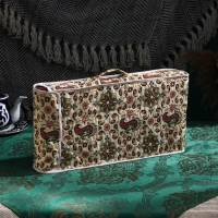 Настольная игра 2 в 1 &laquo;Звезда 9&raquo;: 50х25 см, ручная работа, массив ореха, Иран