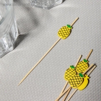 Шпажки Доляна «Озорной ананас», 12 см, набор 25 шт Шпажки Доляна «Озорной ананас», 12 см, набор 25 шт