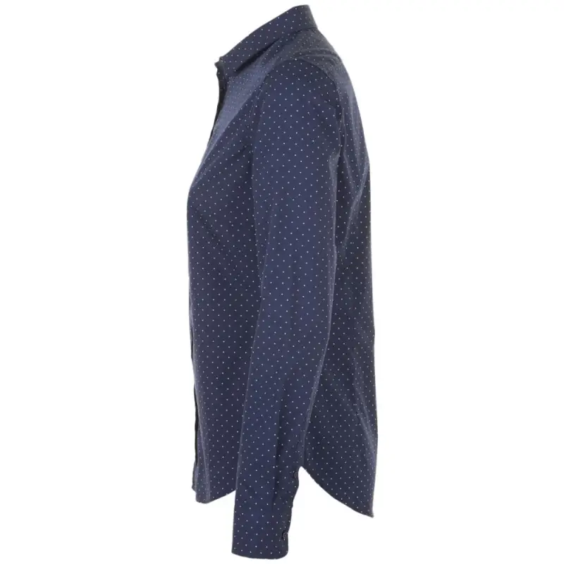 Рубашка женская Becker Women, темно-синяя с белым, размер XS Рубашка женская Becker Women, темно-синяя с белым, размер XS